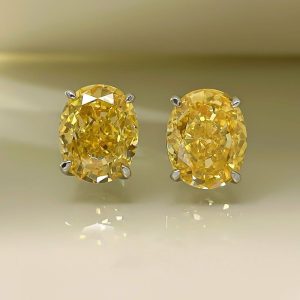 Womens Earrings | Oval Crystal Stud Earrings Earrings Earrings