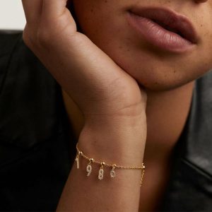 Womens Bracelets | Gold Lucky Numbers Bracelet Bracelets Bracelets