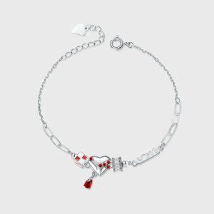 Womens Bracelets | Love Heart Charm Bracelet Bracelets Bracelets