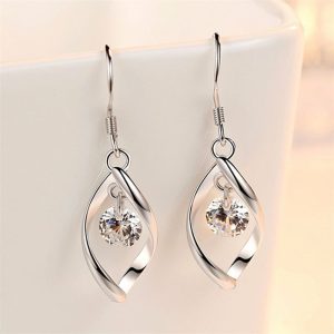 Womens Earrings | Twist Drop Hook Earrings Earrings Earrings